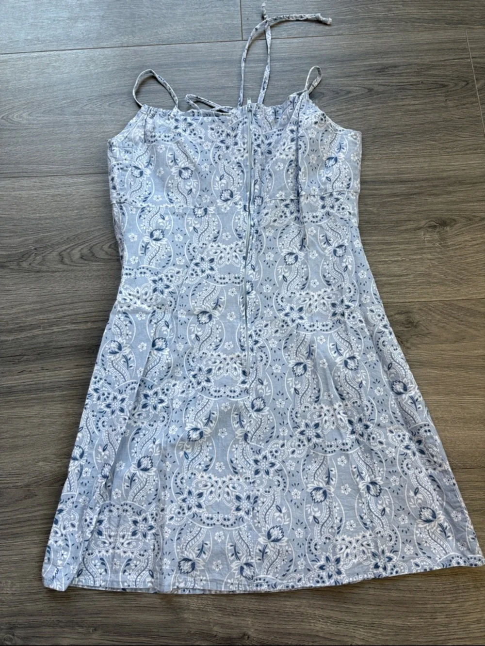 5/$20 Charlotte Russe Light Blue Floral Eyelet Sundress